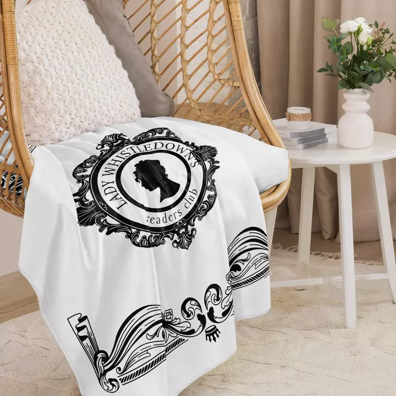 Bridgerton Lady Whistledown Reader's Club Sherpa Blanket, , hi-res view 1