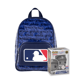 Limited Edition Bundle - MLB Stadium Mini Backpack and Pop! Jackie Robinson, Image 1