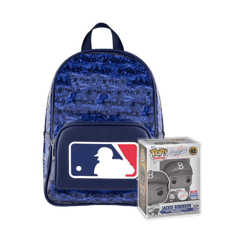 Limited Edition Bundle - MLB Stadium Mini Backpack and Pop! Jackie Robinson, , hi-res view 1