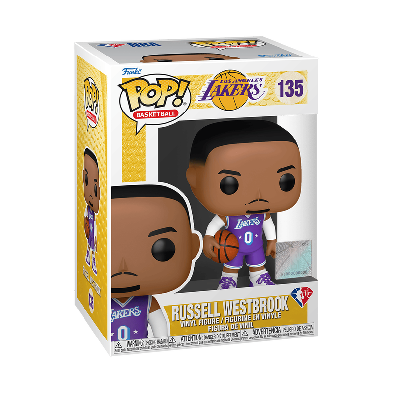 Pop! 21-22 NBA City Edition Russell Westbrook, , hi-res view 2