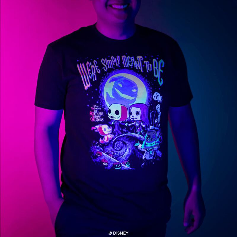 The Nightmare Before Christmas Black Light Tee, , hi-res view 2