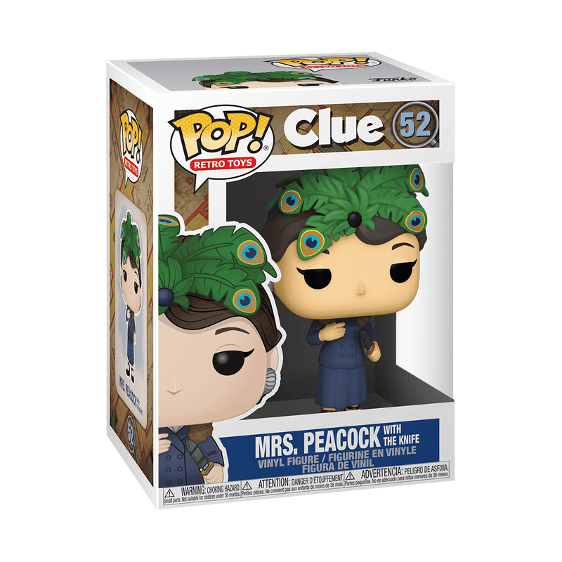 POP Vinyl: Clue- Mrs.Peacock w/Knife, , hi-res view 1