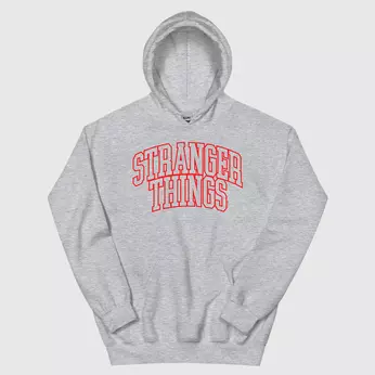 Stranger Things Logo Athletic Hoodie, Image 2