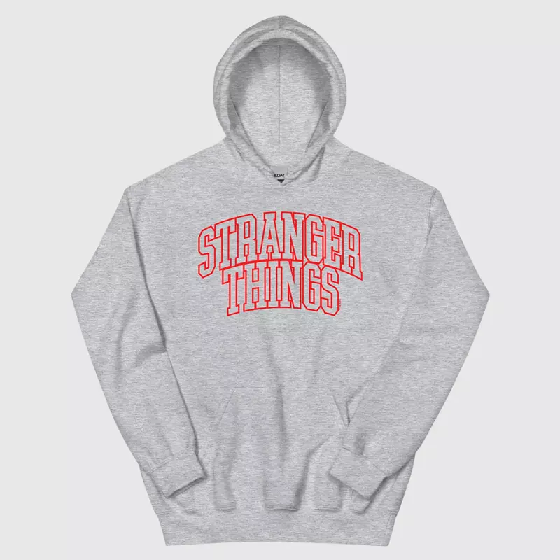 Stranger Things Logo Athletic Hoodie, , hi-res view 3