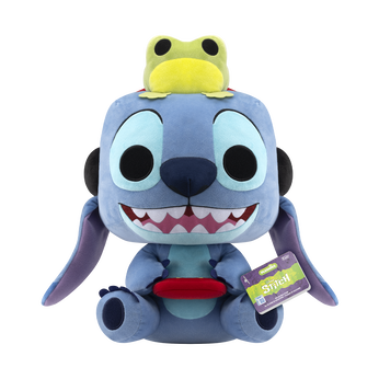 16" Gamer Stitch with Frog Mega Plush, Image 1