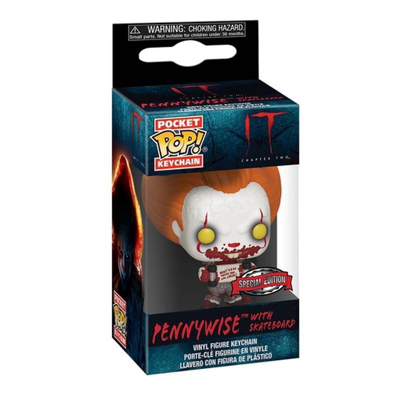 Pop! Keychain Pennywise with Skateboard, , hi-res view 3