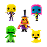 Pop! Jack Skellington, Mayor, Oogie Boogie, Sally, Zero (Black Light) 5-Pack, , hi-res image number 1