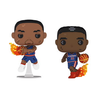 Pop! 8-Bit Dennis Rodman & Isiah Thomas 2-Pack, Image 1
