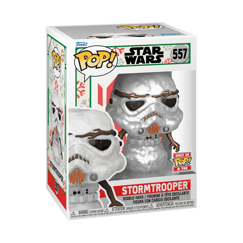 Pop! & Tee Snowman Stormtrooper (Metallic), , hi-res view 4