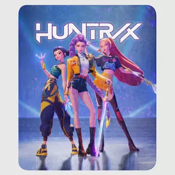 KPop Demon Hunters HUNTR/X Sherpa Blanket, Image 2