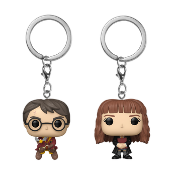 Pop! Keychain Harry Potter & Hermione Granger Face 2-Pack, , hi-res view 1