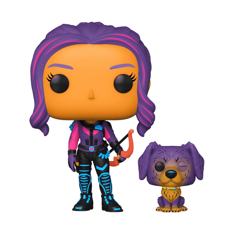 Pop! Kate Bishop with Lucky the Pizza Dog (Black Light), , hi-res view 1