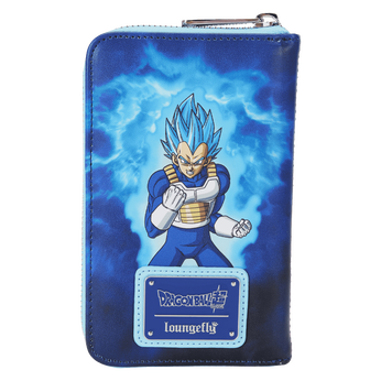 Dragon Ball Exclusive Goku & Vegeta Super Saiyan Blue Glow Zip Around Wallet, Image 2