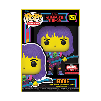 Pop! Eddie Hellfire Club with Guitar (Black Light), Image 2