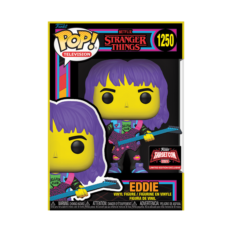 Pop! Eddie Hellfire Club with Guitar (Black Light), , hi-res view 2