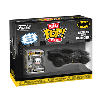 Bitty Pop! Rides Batman with Batmobile, Image 1