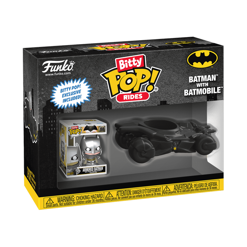 Bitty Pop! Rides Batman with Batmobile, , hi-res view 1