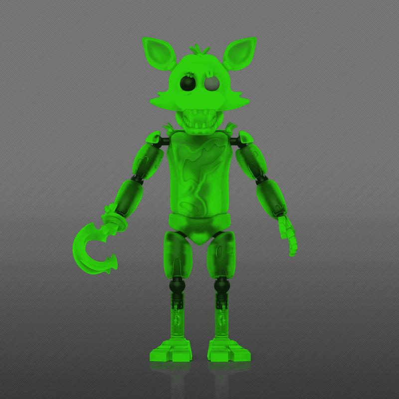 Radioactive Foxy (Glow) Action Figure, , hi-res view 3
