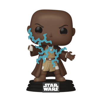 Pop! Mace Windu (Force Lightning Death) (Glow), Image 1