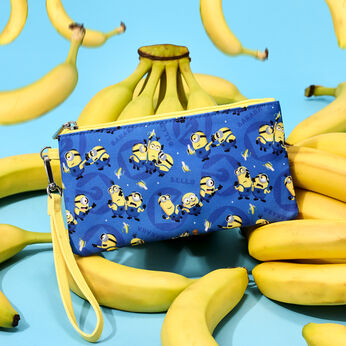 Despicable Me Minions All-Over Print Nylon Zipper Pouch Wristlet, Image 2