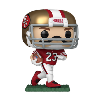 Pop! Christian McCaffrey (Red & White Uniform), Image 1