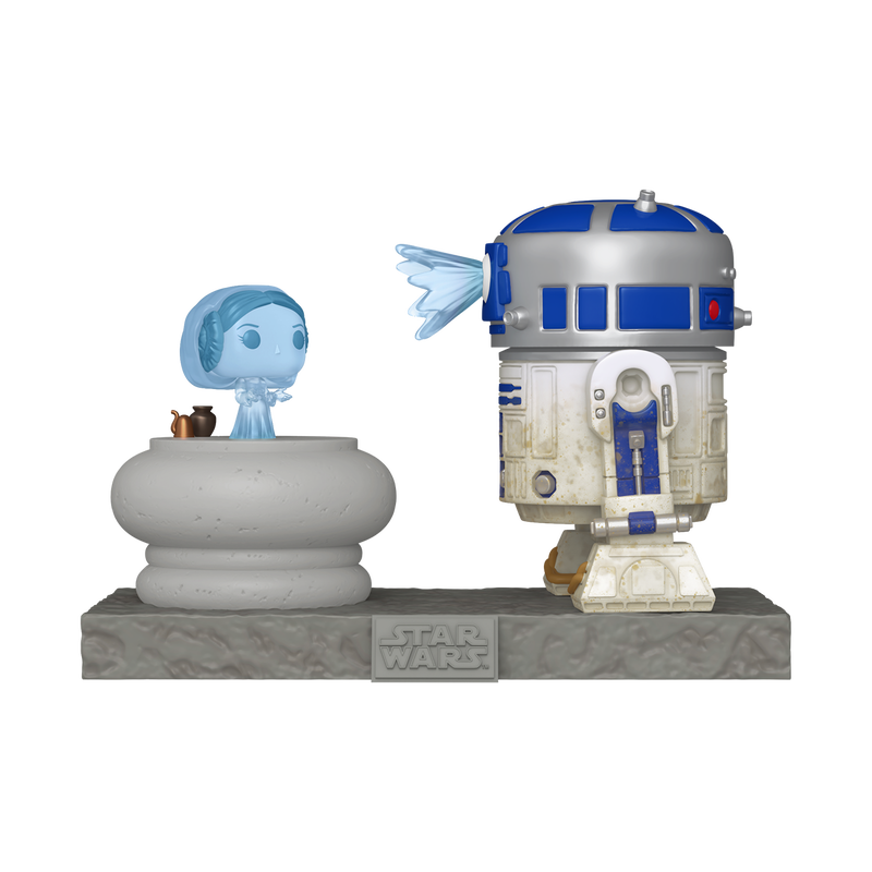 Pop! Deluxe R2-D2 and Princess Leia Hologram, , hi-res view 1