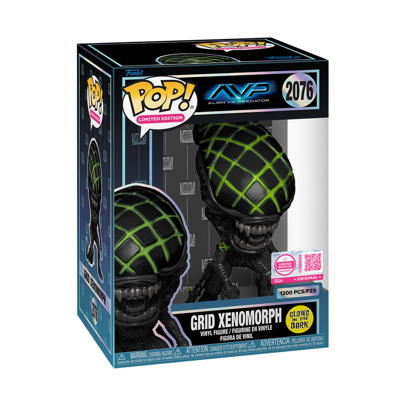 Pop! Grid Xenomorph (Glow) with Pop! Protector, , hi-res view 2