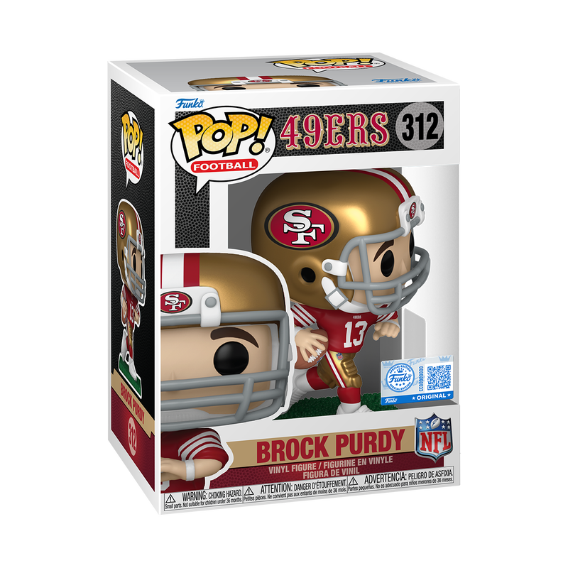 Pop! Brock Purdy (Red & Gold Uniform), , hi-res view 2