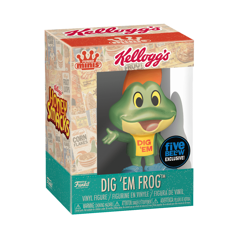 Kellogg's Mascots Dig Em' Frog Mini Vinyl Figure (Metallic), , hi-res view 1