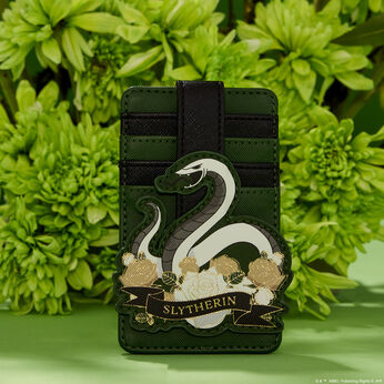 Harry Potter Slytherin House Floral Tattoo Card Holder, Image 2