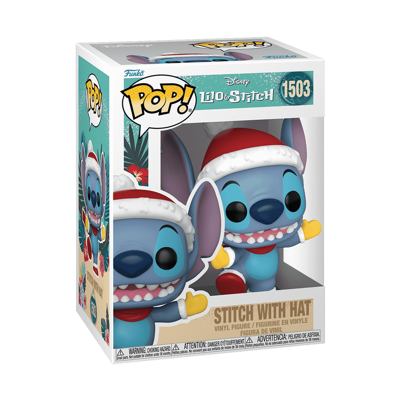 Pop! Stitch with Santa Hat, , hi-res view 2