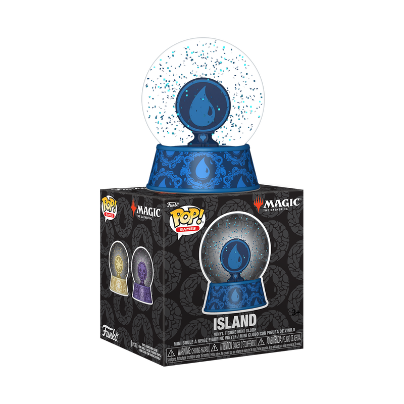 Magic The Gathering Island Mini Glitter Globe, , hi-res view 1