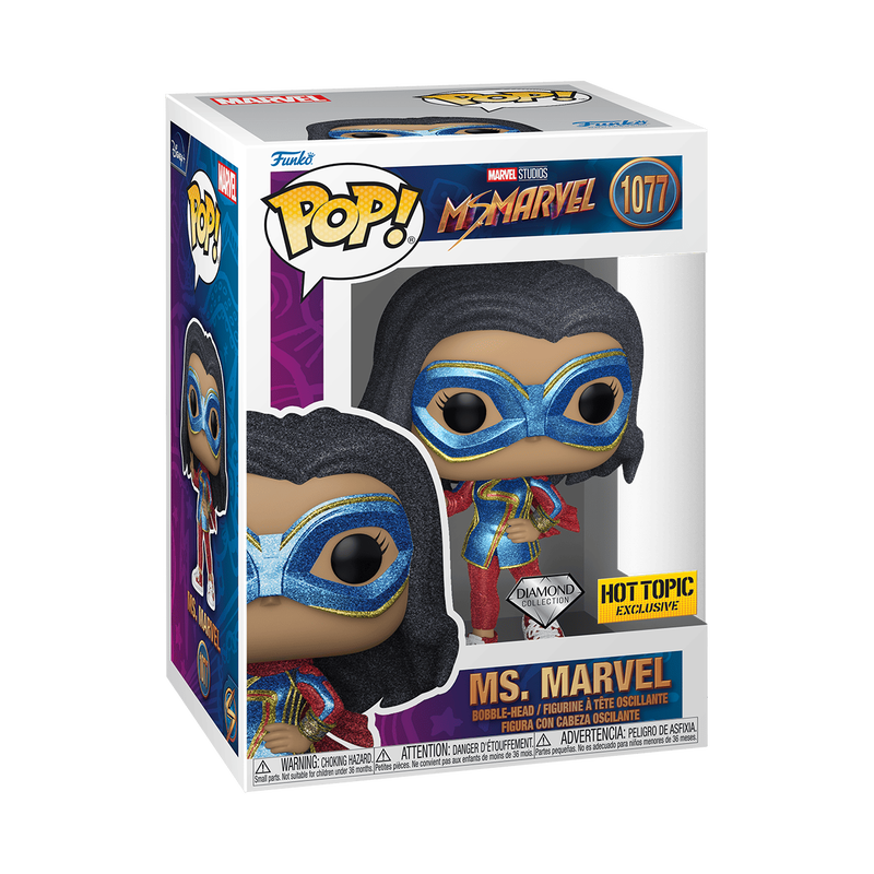 Pop! Ms. Marvel with Peace Sign (Diamond), , hi-res image number 2