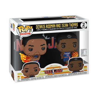 Pop! 8-Bit Dennis Rodman & Isiah Thomas 2-Pack, Image 2