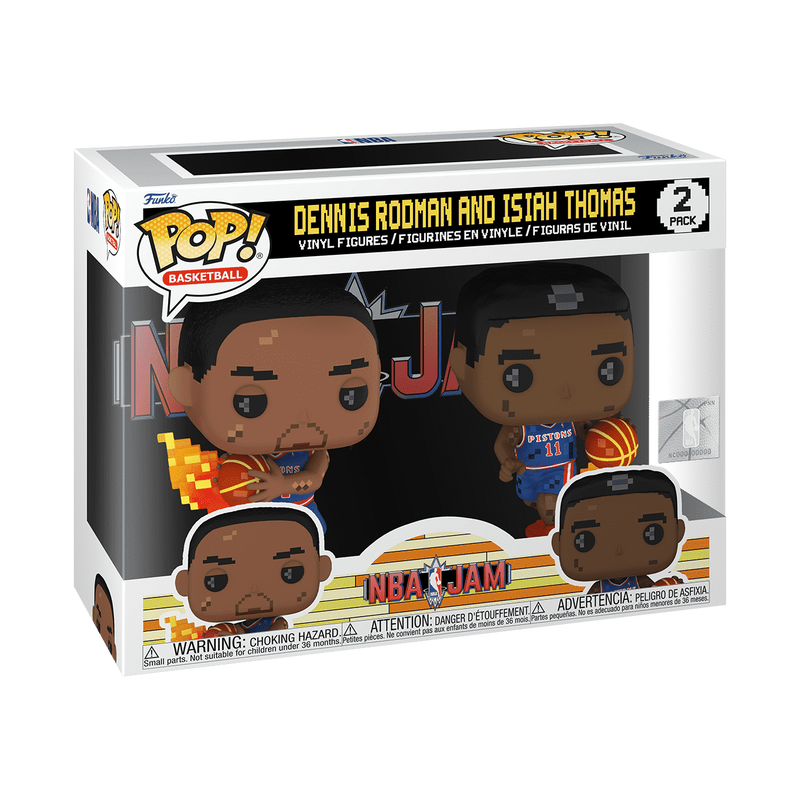 Pop! 8-Bit Dennis Rodman & Isiah Thomas 2-Pack, , hi-res view 2