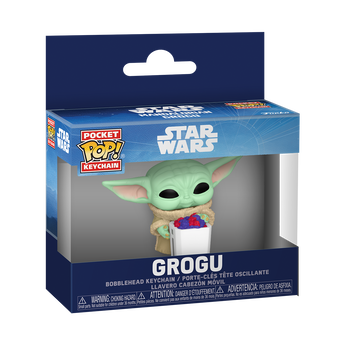 Pop! Keychain Grogu with Snack, , hi-res view 2