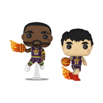 Pop! 8-Bit Karl Malone & John Stockton 2-Pack, Image 1