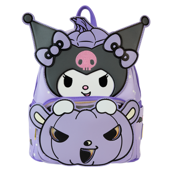 Sanrio Kuromi Pumpkin Light Up Glow Mini Backpack, Image 1