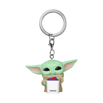 Pop! Keychain Grogu with Snack, , hi-res view 1