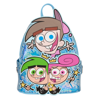 NYCC Limited Edition The Fairly OddParents Timmy, Cosmo, & Wanda Glow Mini Backpack,  NYCC Limited Edition The Fairly OddParents Timmy, Cosmo, & Wanda Glow Mini Backpack, Image 1