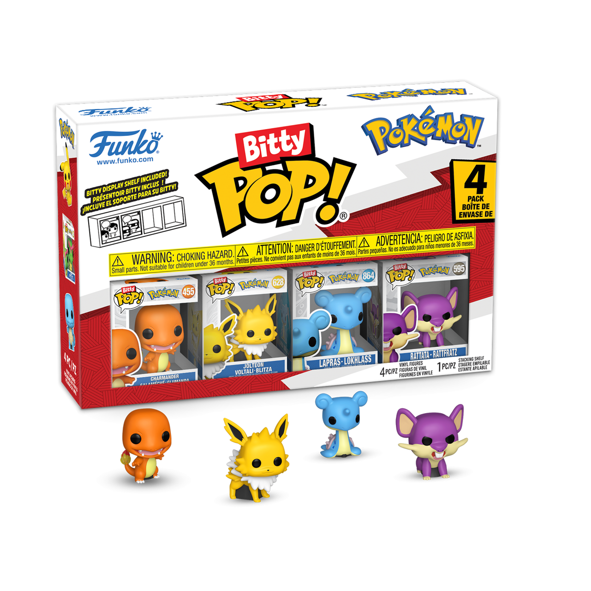 Набор из 4 фигурок Funko Bitty Pop! Pokémon, серия 2 — фото 1