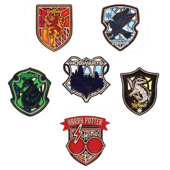 Harry Potter Stained Glass Blind Box Pin, Image 1