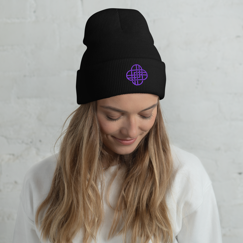 KPop Demon Hunters HUNTR/X Logo Beanie, , hi-res view 1