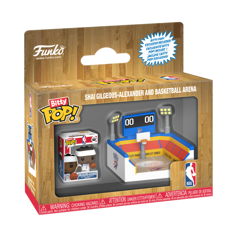 Bitty Pop! Towns Shai Gilgeous-Alexander & Basketball Arena, , hi-res view 2