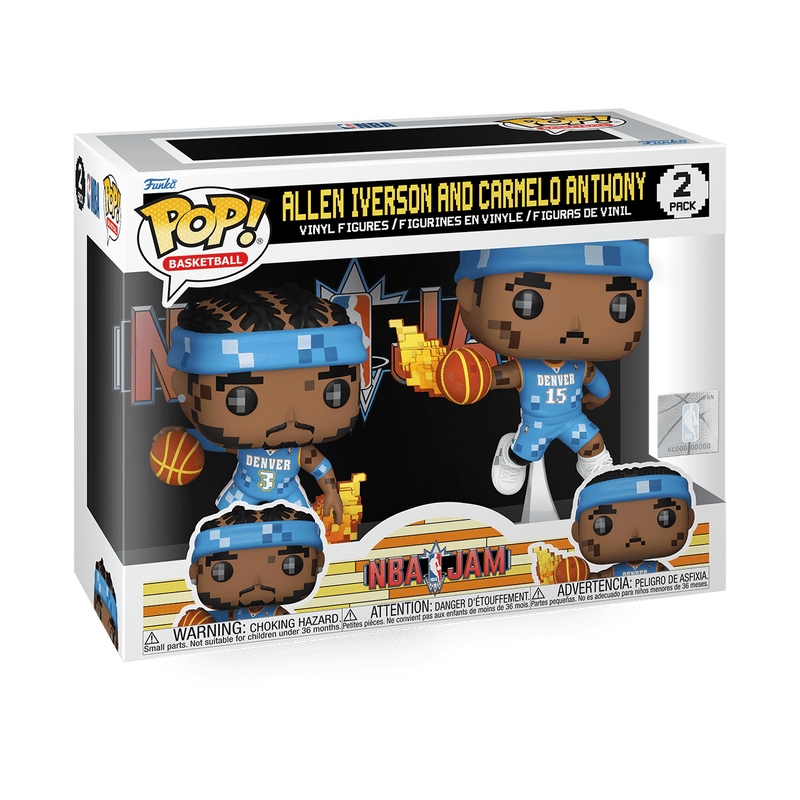 Pop! Allen Iverson and Carmelo Anthony (NBA Jam) 2-Pack, , hi-res view 2