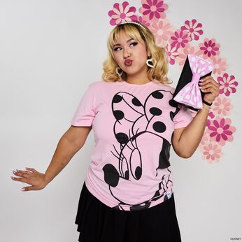 Minnie Mouse Floral Rock The Dots Unisex Tee, Image 2