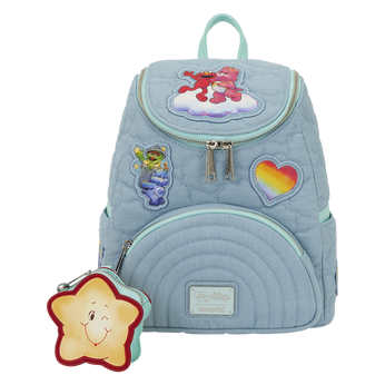 Care Bears x Sesame Street Denim Mini Backpack with Coin Bag, , hi-res view 1