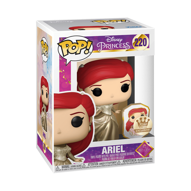 Pop! Ariel (Gold) with Pin, , hi-res view 2