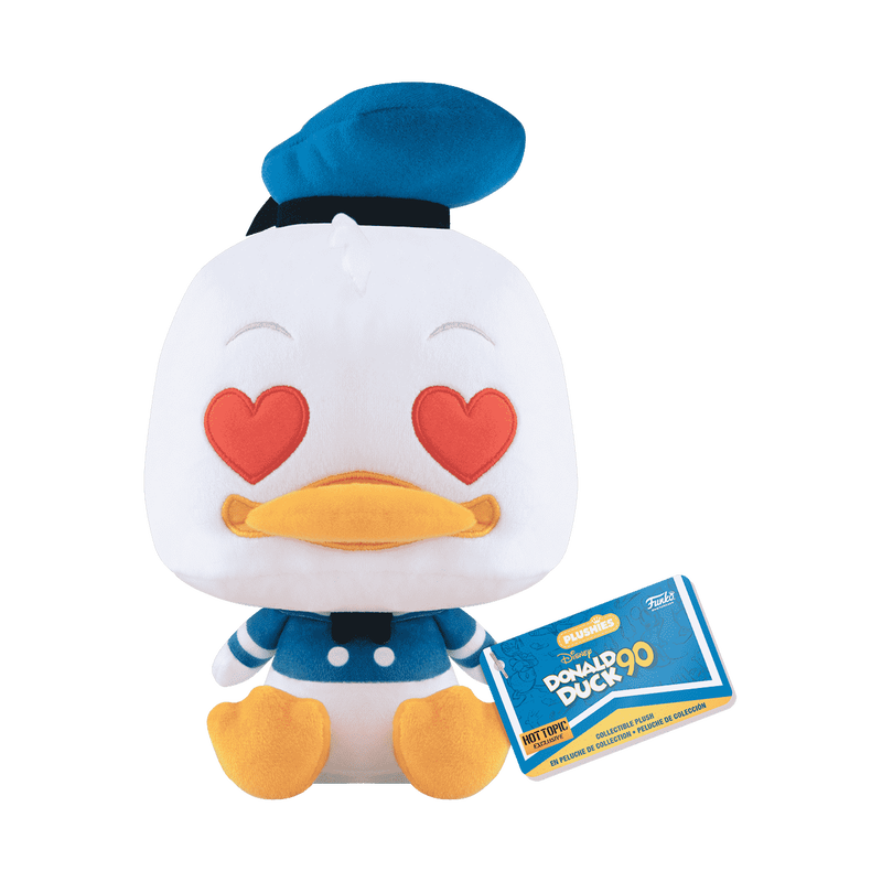 Donald Duck with Heart Eyes Plush, , hi-res view 1
