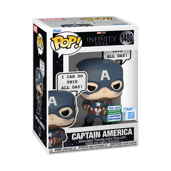 Pop! Captain America (I Can Do This All Day) with Pop! Protector, Image 2